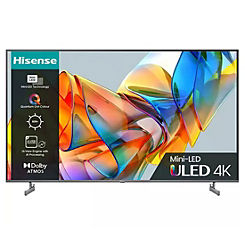 55’’ 4K Ultra HD HDR Mini-LED Smart TV 55U6KQTUK by Hisense