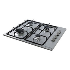 59cm Wide Gas Hob RH60GH401SS - Stainless Steel by Russell Hobbs
