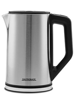 62436 Design 1.5L Water Kettle Cool Touch - Stainless Steel by Gastroback