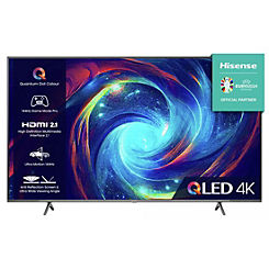 65’’ 4K Ultra HD QLED Smart TV 65E7KQTUK Pro by Hisense