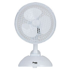 6ins 2-in-1 Table & Clip Fan - White by Presto by Tower