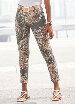 7/8 Jeggings with Paisley Print by LASCANA