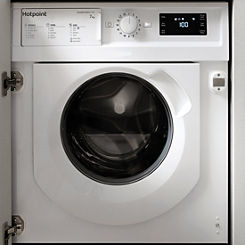 7KG 1400 Spin Integrated Washing Machine BIWMHG71483UKN - White by Hotpoint