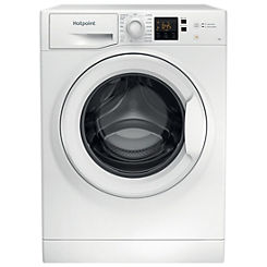 7KG 1400 Spin Washing Machine NSWM743UWUKN - White by Hotpoint