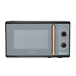 800W 20L Cavaletto Manual Microwave T24038RG - Black & Rose Gold by Tower