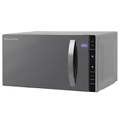 800W 23L Flatbed Digital Microwave RHFM2363S - Silver by Russell Hobbs