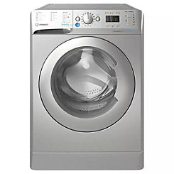 8KG 1400 Spin Washing Machine BWA81485XSUKN - Silver by Indesit