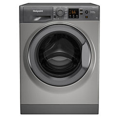 8KG 1400 Spin Washing Machine NSWM843CGGUKN - Graphite by Hotpoint