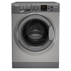 8KG 1600 Spin Washing Machine NSWM863CGGUK - Graphite by Hotpoint