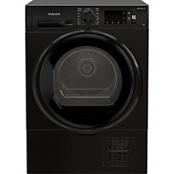 8KG Condenser Tumble Dryer H3D81BUK - Black by Hotpoint