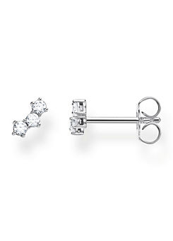 925 Sterling Silver Single White Zirconia Stud by THOMAS SABO