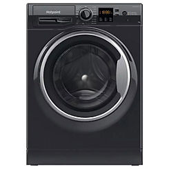 9KG 1400 Spin Washing Machine NSWM945CBSUKN - Black by Hotpoint