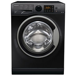 9KG/6KG 1400 Spin Washer Dryer RDG 9643 KS UK N - Black by Hotpoint
