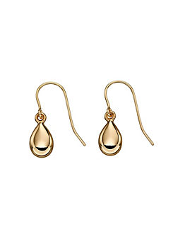 9ct Gold Teardrop Earrings by Elements Gold