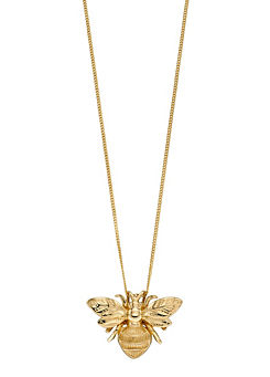 9ct Yellow Gold Bee Necklace by Elements Gold