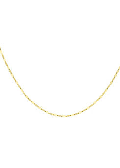 9ct Yellow Gold Sparkle Forzatina Chain by Tuscany Gold