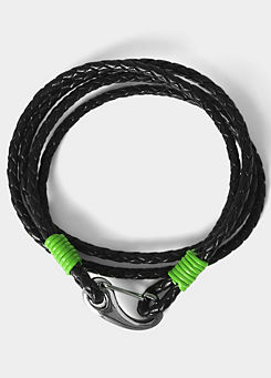 A Dash of Lime Premium Leather Bracelet by Joe Browns