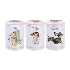 A Dog’s Life Tea Coffee Sugar Canisters by Wrendale Designs