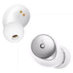 A40 Wireless Bluetooth Noise-Cancelling Earbuds - White by Soundcore