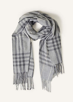 Aberdeen Check Blanket Scarf by Accessorize