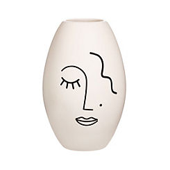 Abstract Face Large Vase by Sass & Belle