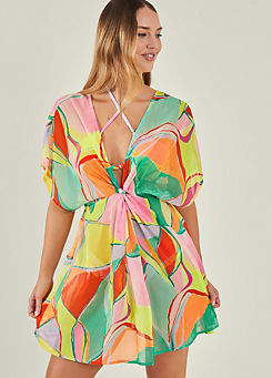 Abstract Print Kaftan by Accessorize