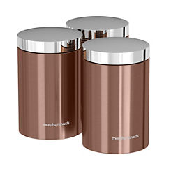 Accents Set of 3 Kitchen Storage Canisters by Morphy Richards