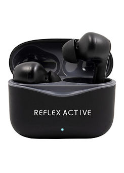 Active Pro Noise Cancelling True Wireless Stereo Earbuds - Satin Black by Reflex