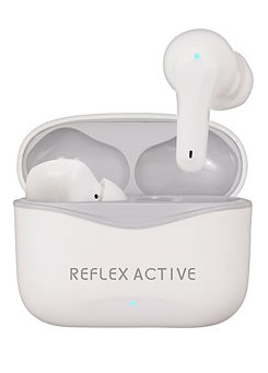 Active Pro TWS In Ear Headphones - White Rubber by Reflex