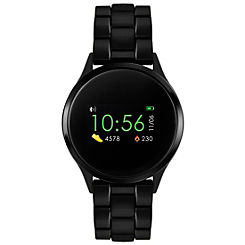 Active Series 4 Smart Watch with Colour Touch Screen & Black Bracelet Strap by Reflex