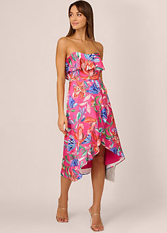 Adrianna by Adrianna Papell Printed Sateen Dress by Adrianna Papell