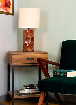 Alder Scalloped Ceramic Table Lamp by BHS