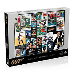 All 25 Bonds 1000 Piece Jigsaw Puzzle by James Bond