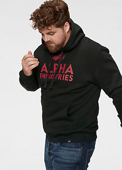Alpha Industries Logo Print Hoodie