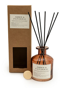 Amber & Patchouli Scent 250ml Reed Diffuser  by Candlelight