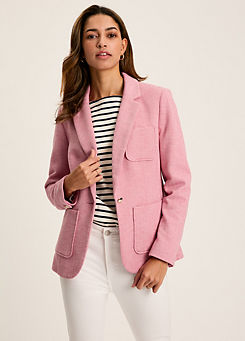 Ambury Pink Jersey Blazer by Joules