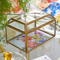 Anastasia Printed Base Gold Trinket Box by Freemans