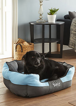 Anchor Blue Water Resistant, Machine Washable Dog Bed by Bunty