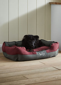 Anchor Red Water Resistant, Machine Washable Dog Bed by Bunty