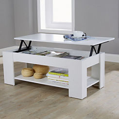 Ancona Lift Up Storage Coffee & TV Dinner Table
