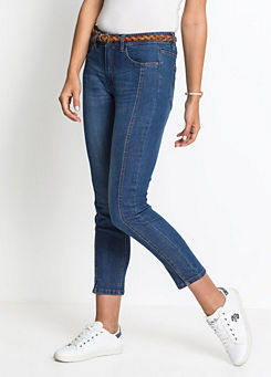 Ankle Length Stretch Jeans by bonprix