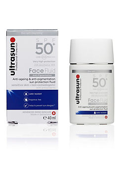 Anti-Aging & Anti-Pigmentation SPF50+ Sun Protection Face Fluid 40ml by Ultrasun