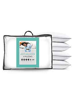 Anti Allergy Pack of 4 Pillows by Sealy