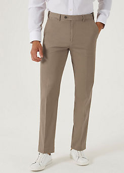 Antibes Stone Tailored Fit Chino Trousers by Skopes