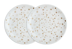 Arc Porcelain Stars Small Plate 2 Piece Set by Denby