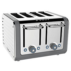 Architect 4 Slice Toaster- Stainless Steel with Grey Trim 46526 by Dualit