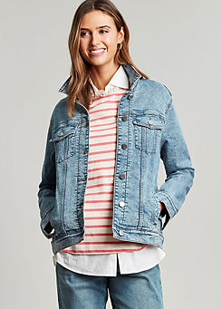 Arkley Relaxed Denim Jacket by Joules