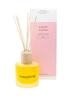 Aromaworkslight Basil & Lime 200ml Reed Diffuser by AromaWorks