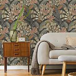 Asha Leaves Wallpaper by Crown