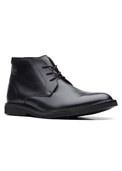 Atticus Hi GTX Black Leather Boots by Clarks